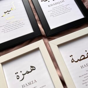 Personalized Minimal Name Frame