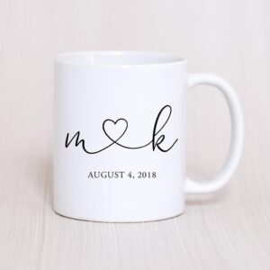 Customised Couple Initial Coffee Mug